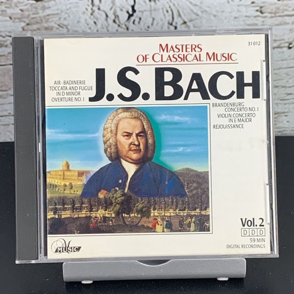 J.S. Bach Masters of Classical Music (CD, 1998, Delta Distribution)‎